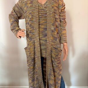 Liverpool Colorful Knit Cardigan Set